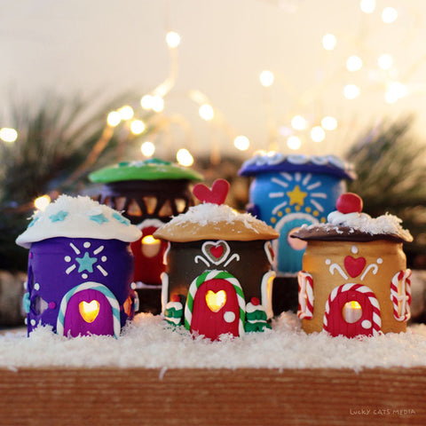 december | home for the holidays tealight 🏡